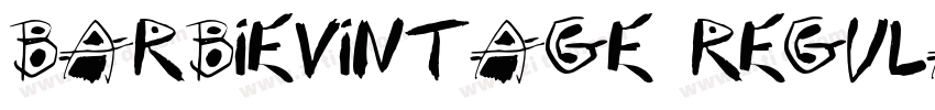 BarbieVintage Regula字体转换